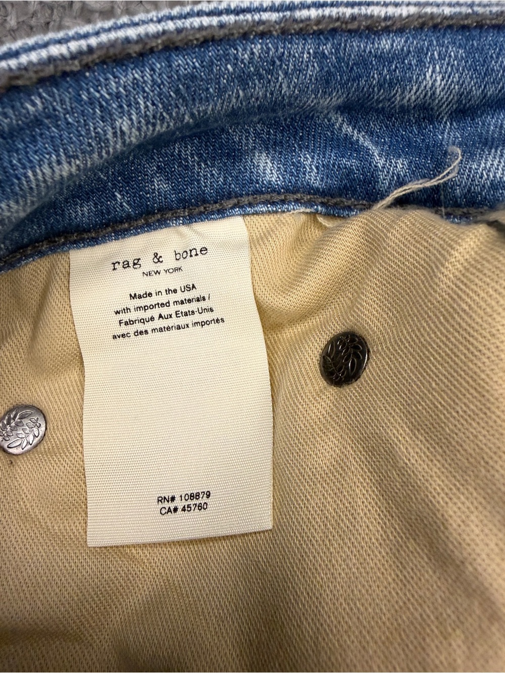 NWT Rag & Bone Charlie High Rise Barrel Jeans Jalen-27-MSRP $278 - Picture 16 of 16